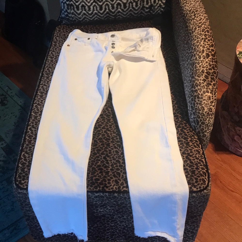 Skinny Levi’s 501 white in perfect conditions